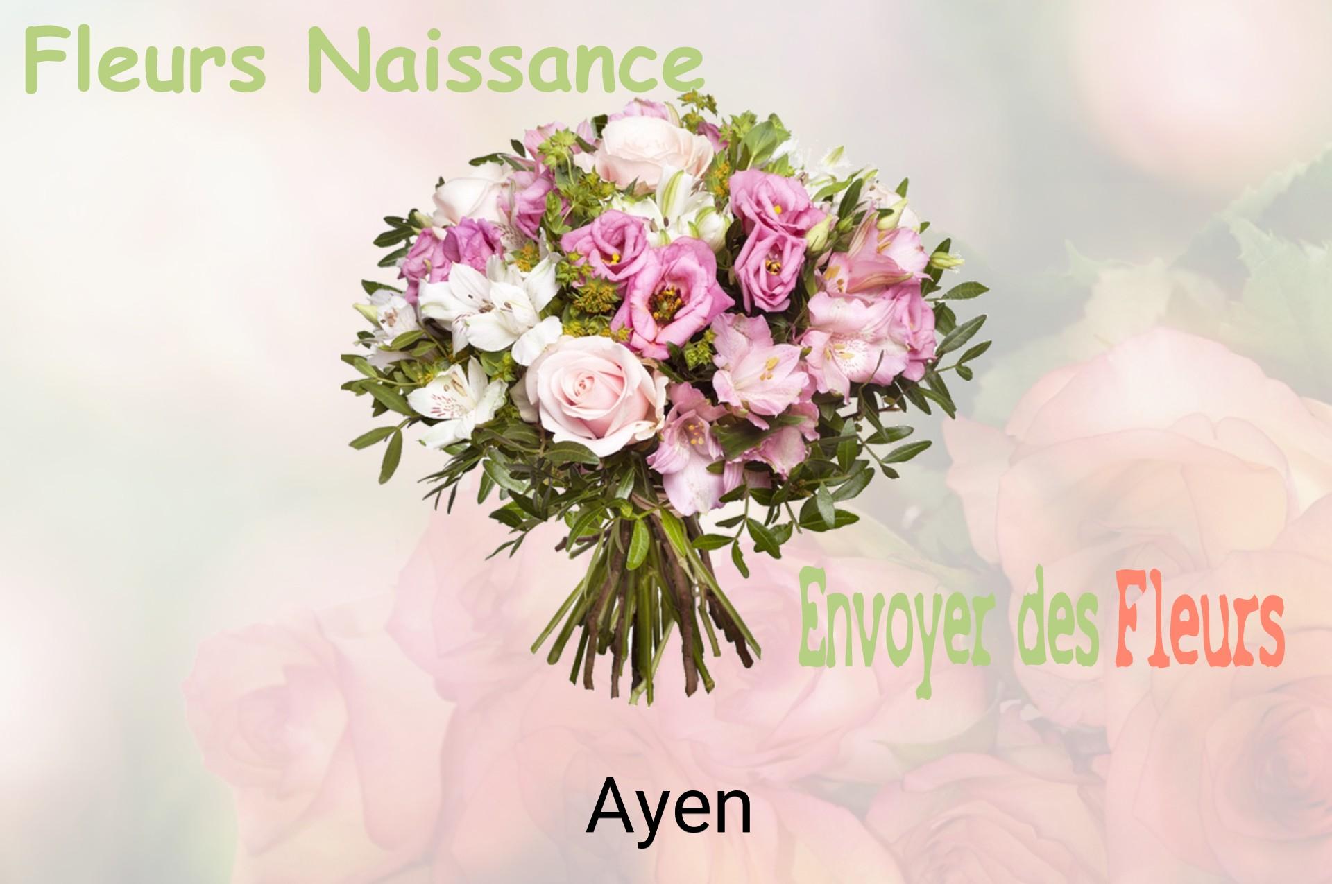 Bouquet de fleurs de naissance livré à Ayen